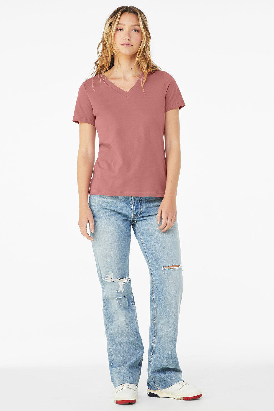 Earthy V-neck Tee