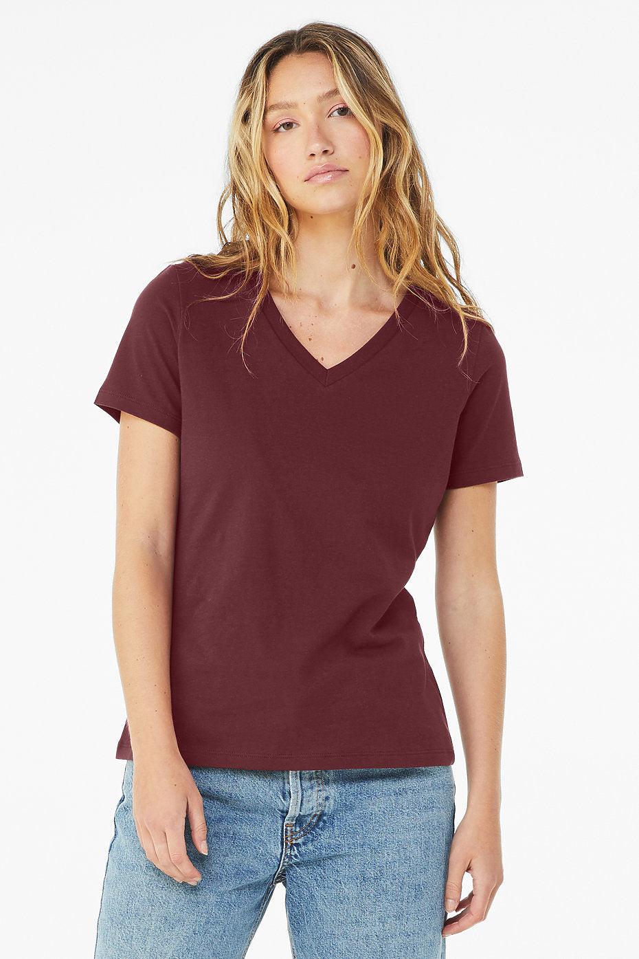 Earthy V-neck Tee