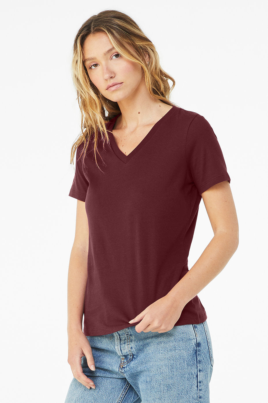 Earthy V-neck Tee